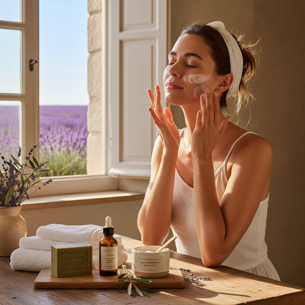 Routine beauté provençale : du nettoyage à l'hydratation