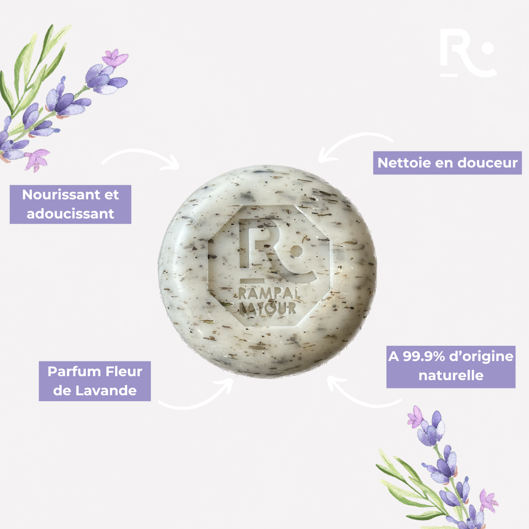 Superfatted soap in a gift box, Lavender Flowers scent, 125g