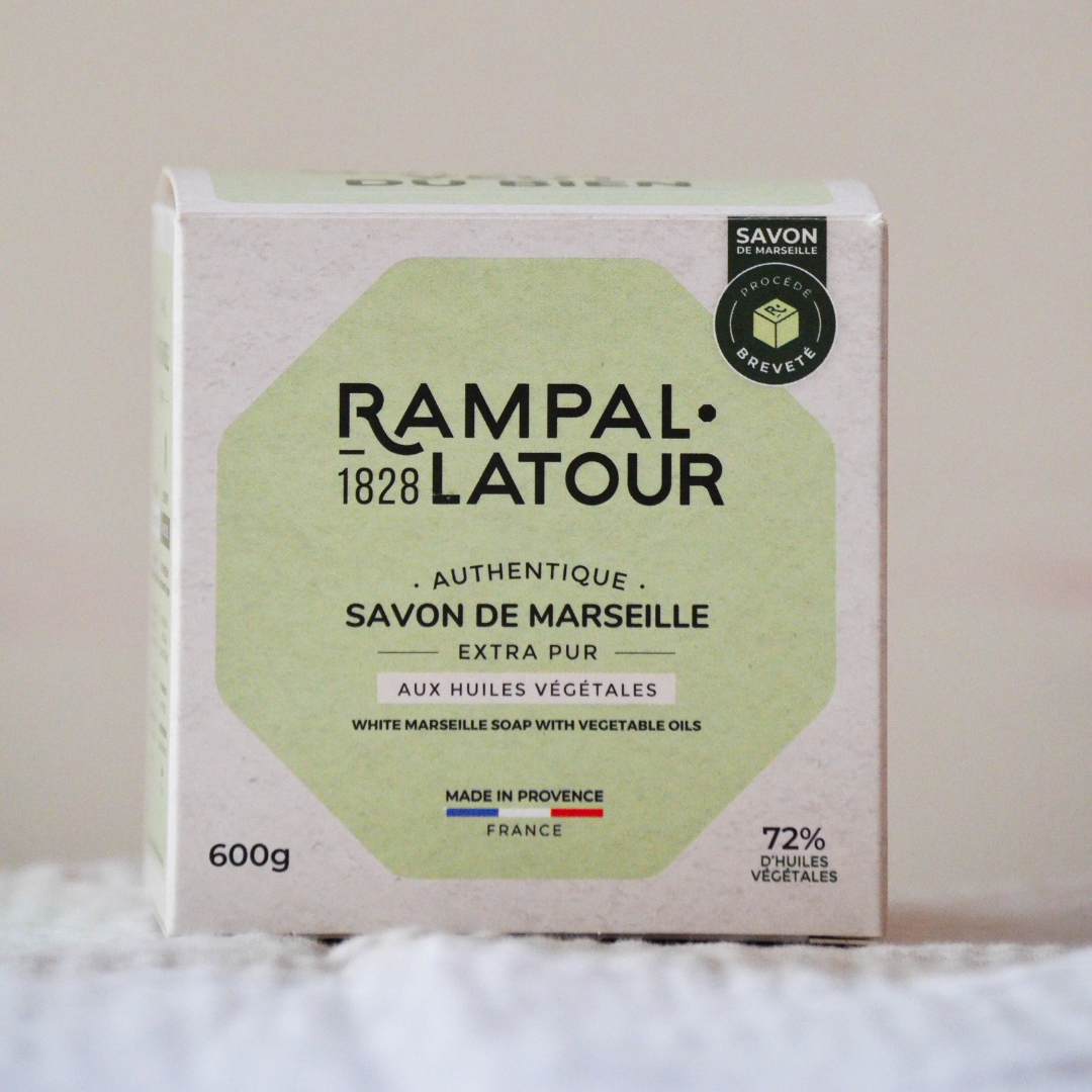 Savon de Marseille cube 600g, blanc en étui