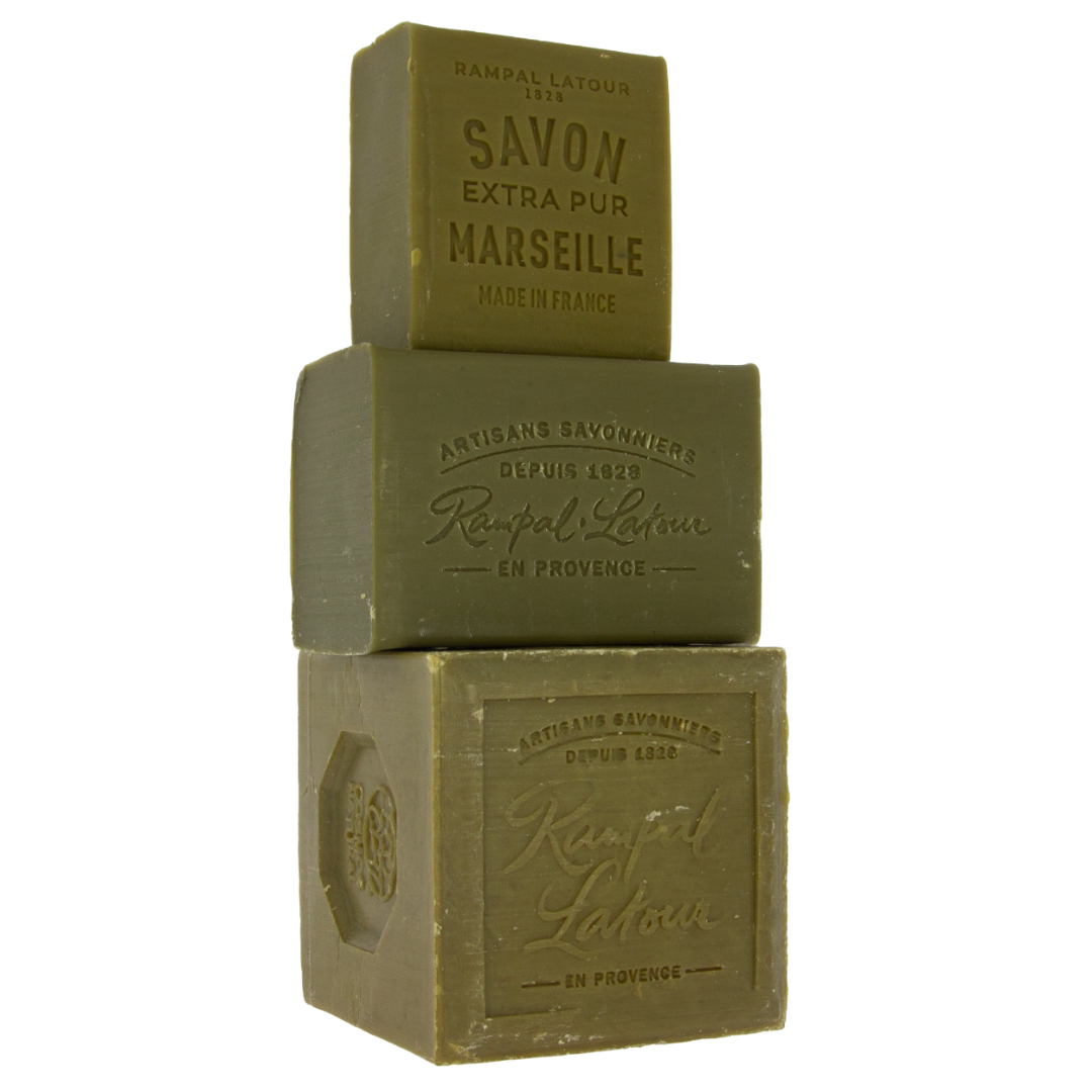 Lot of 3 Marseille soaps with olive oil