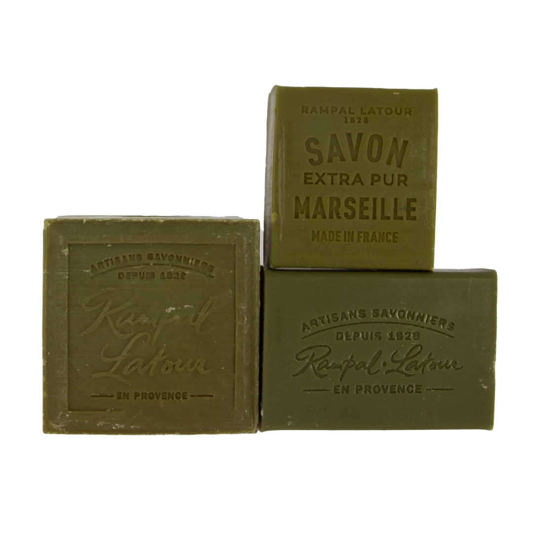 Lot of 3 Marseille soaps with olive oil