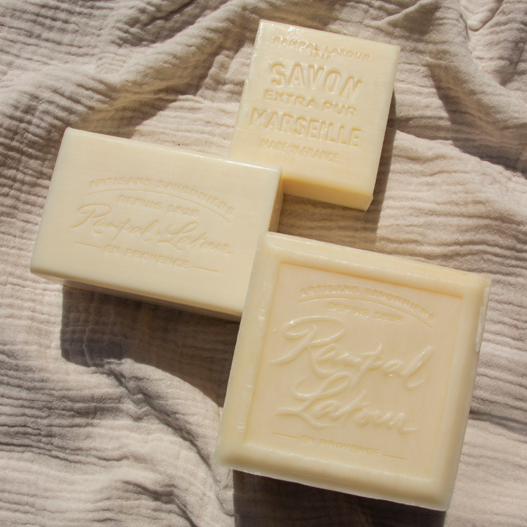 Lot of 3 Marseille soaps made with vegetable oils