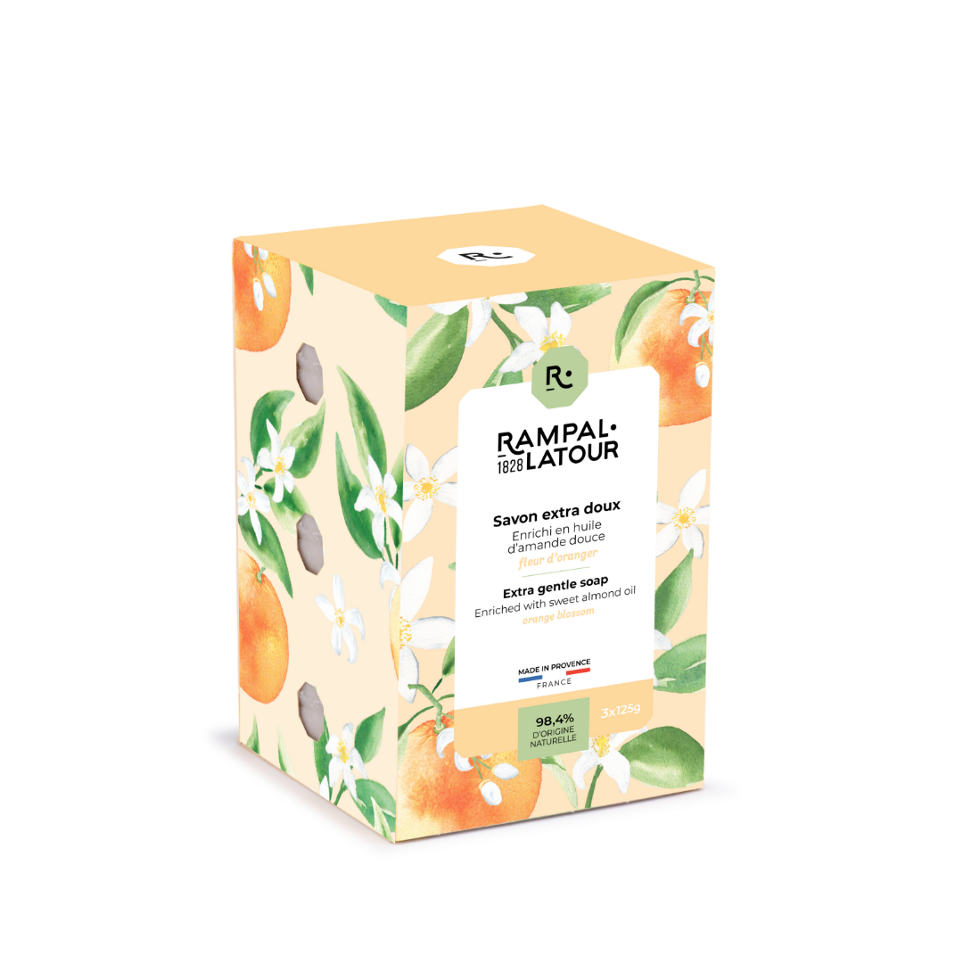Superfatted Orange Blossom Soap 3x125g