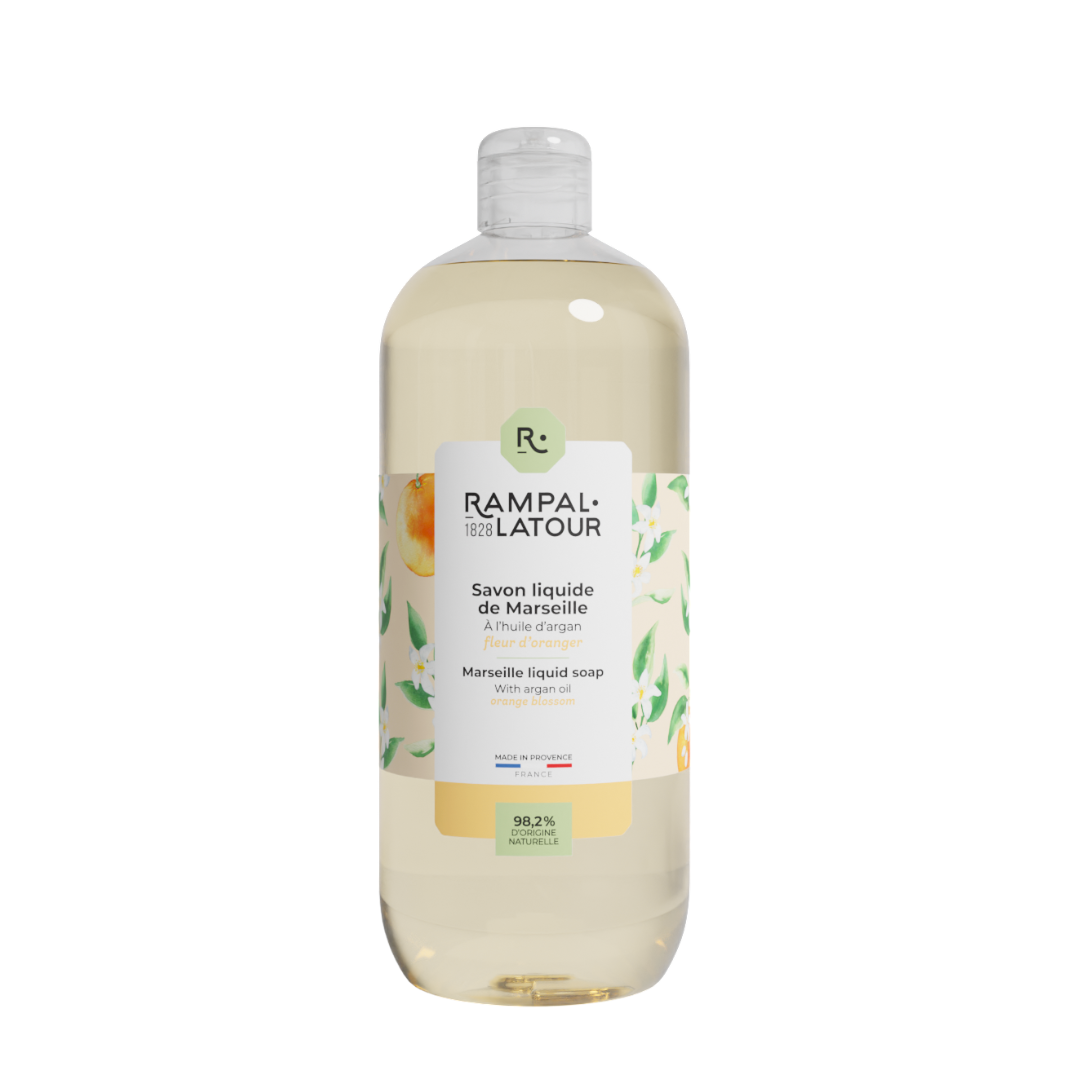Liquid Marseille soap, orange blossom 1L