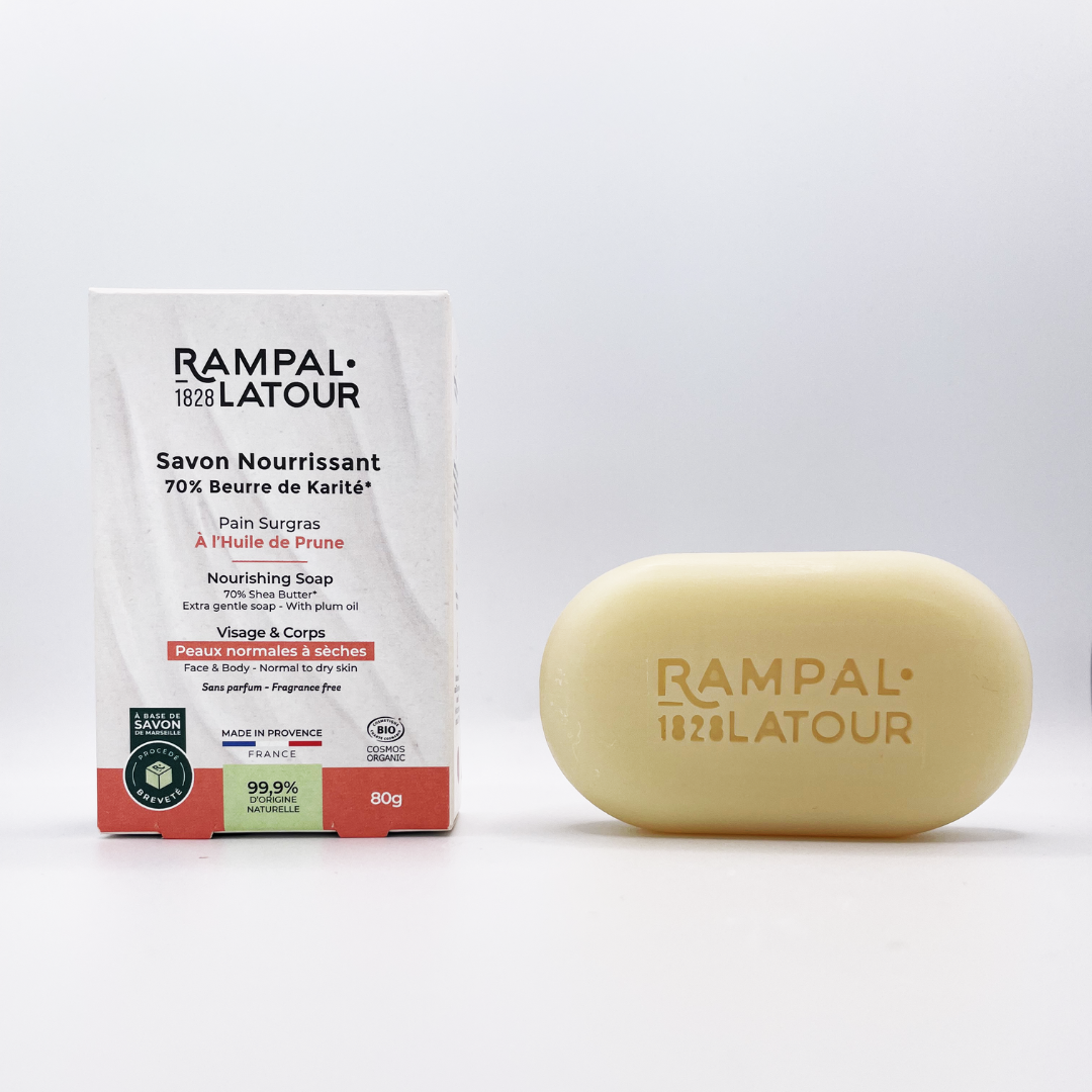 Nourishing Marseille soap, certified organic, 80g