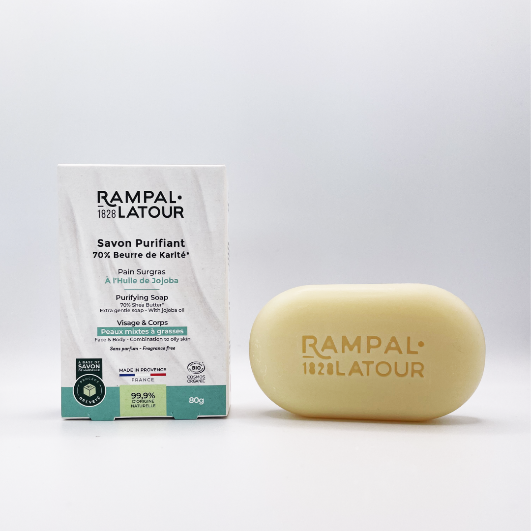 Certified organic purifying Marseille soap, 80g