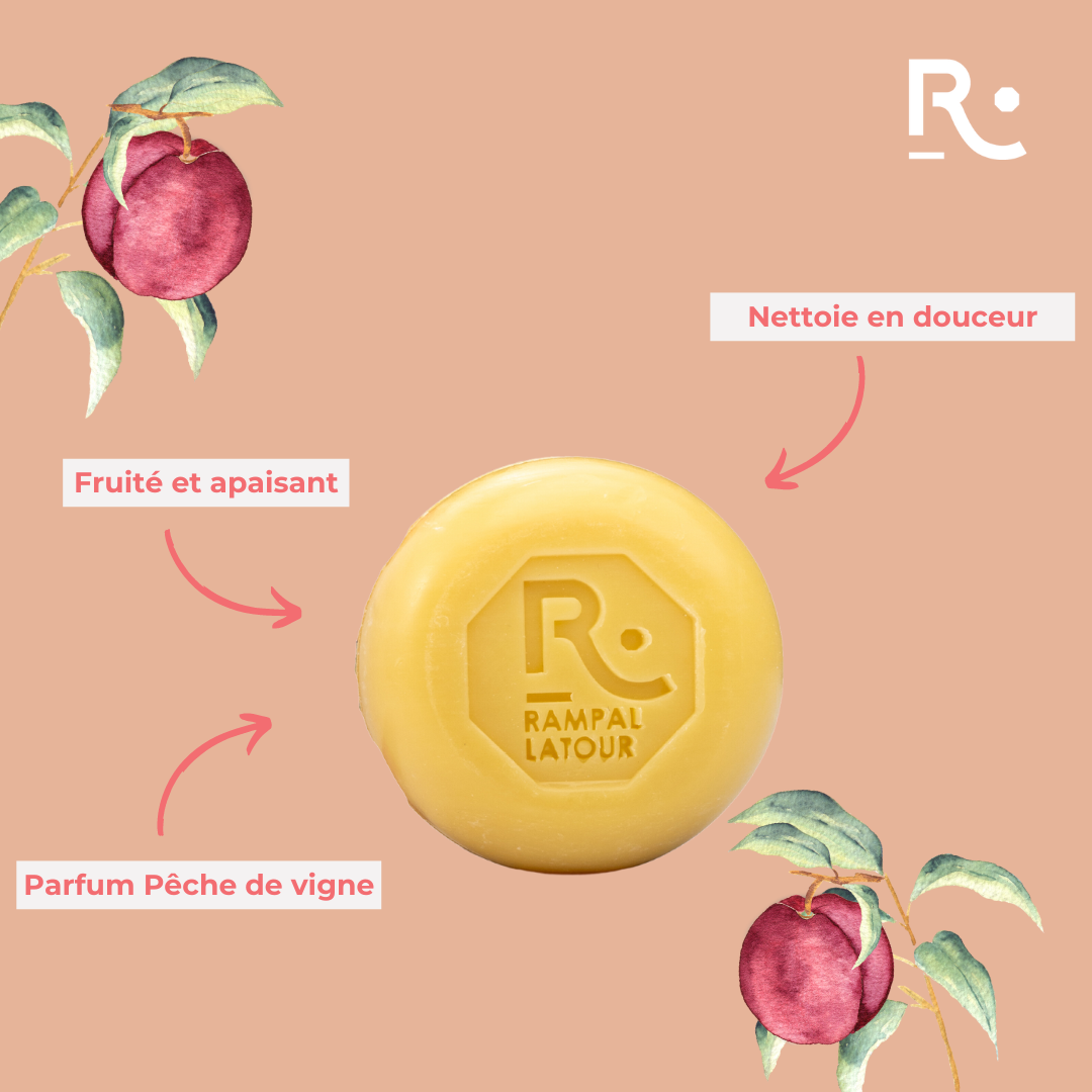 Savon Surgras en coffret Pêche de Vigne 125g