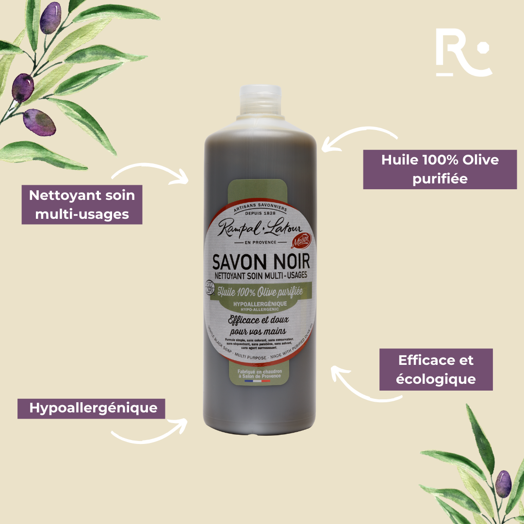 Savon noir à l'huile d'olive 1L - Ecodétergent