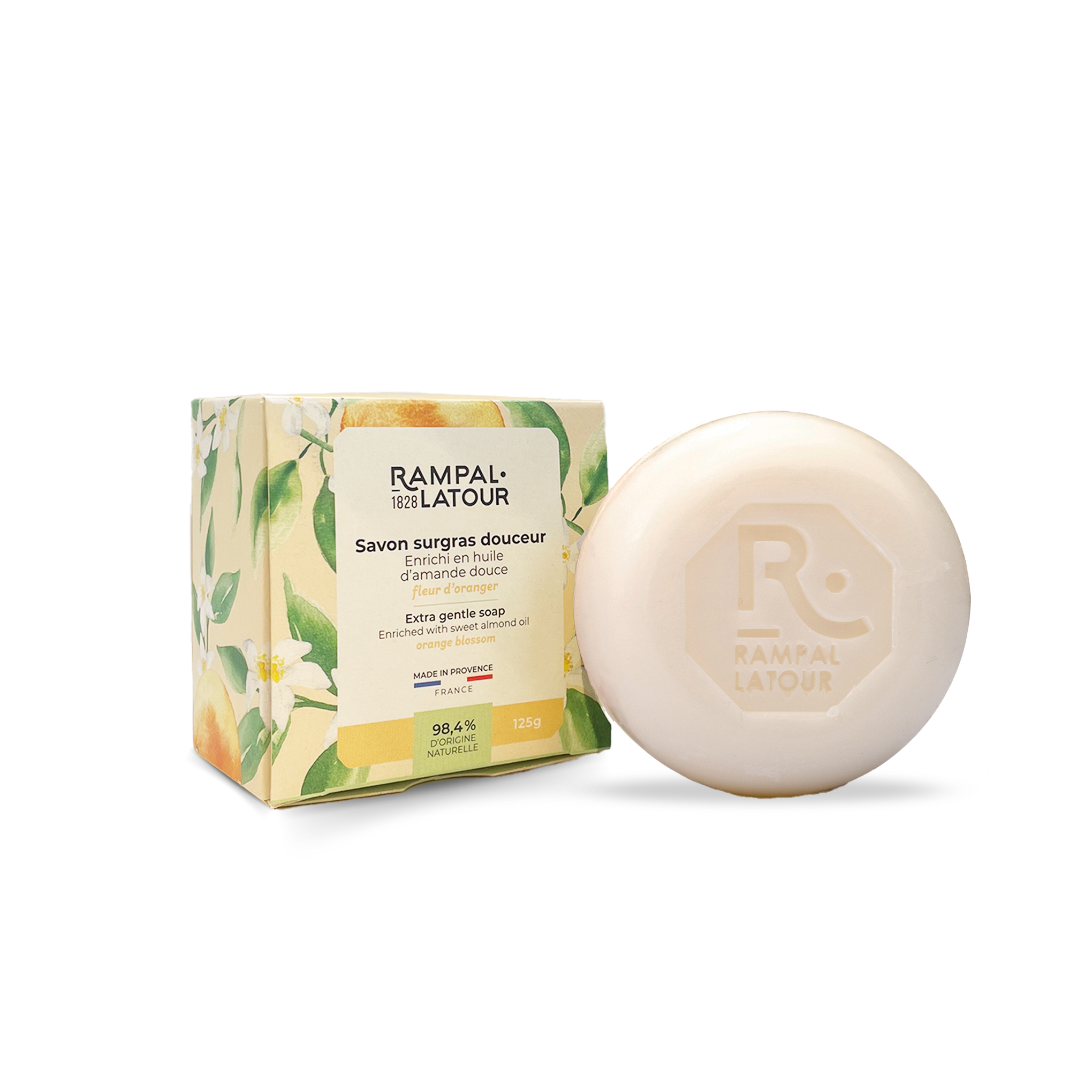 Round soap 125g orange blossom