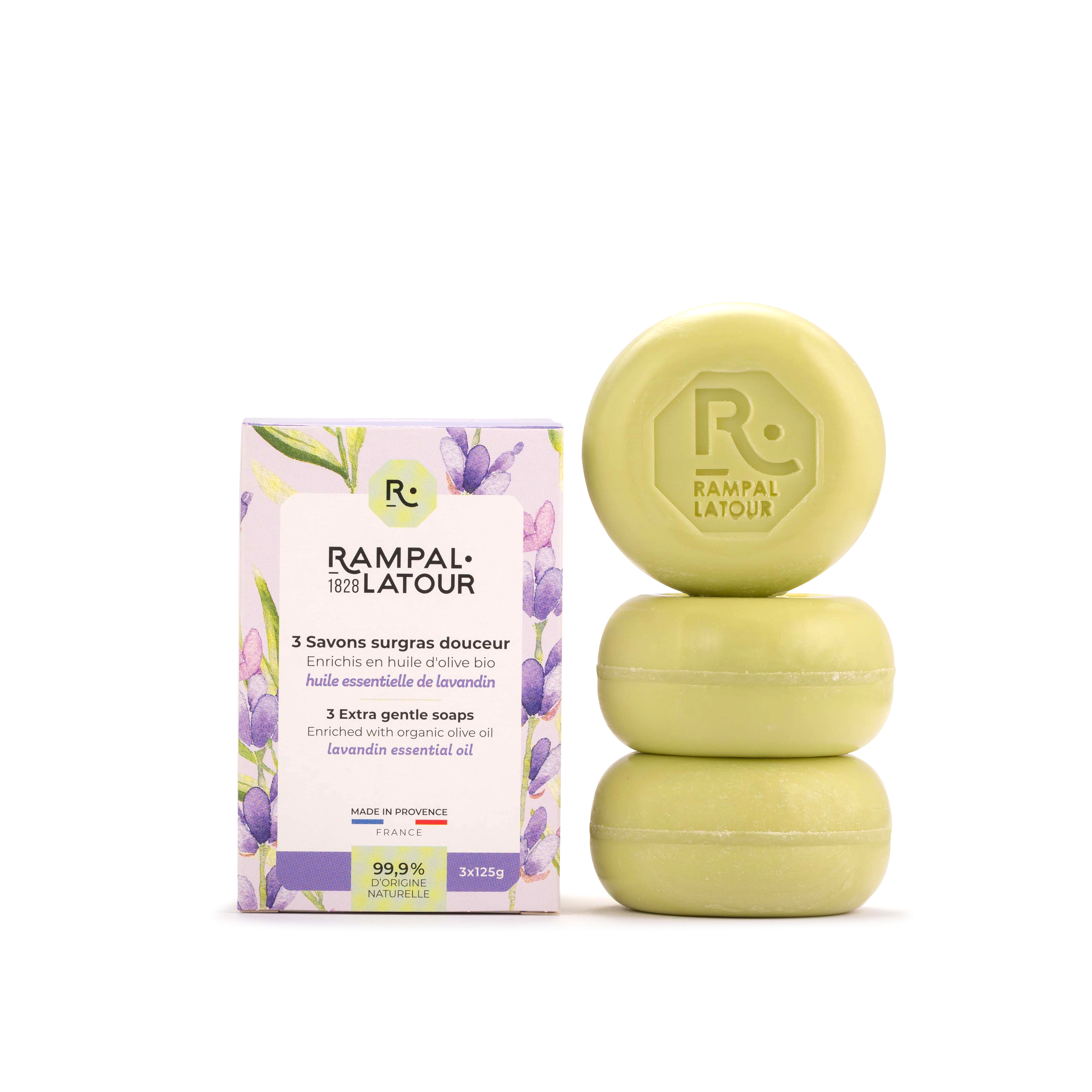 Lavender superfatted soap 3x125g