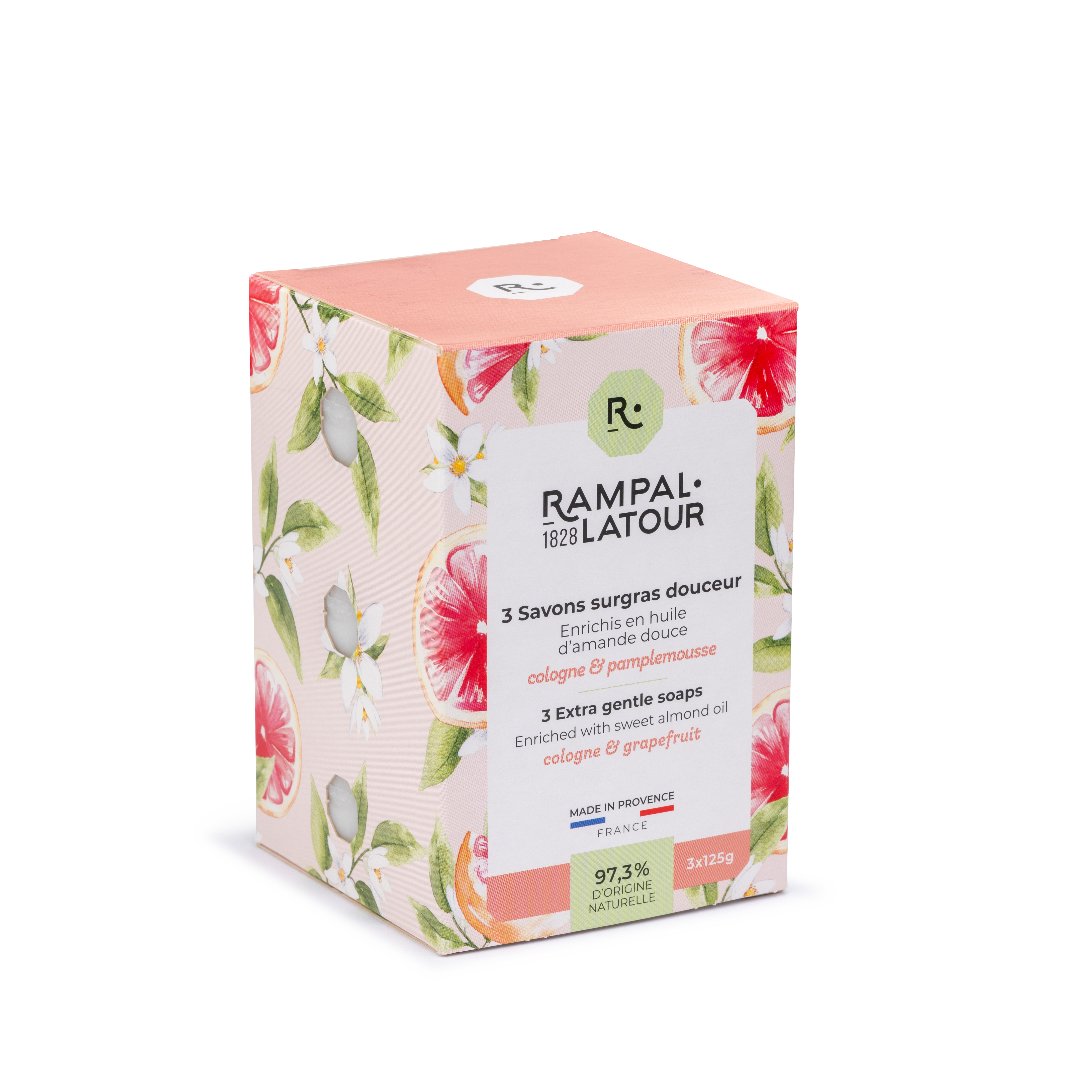 Savon surgras Cologne Pamplemousse 3x125g