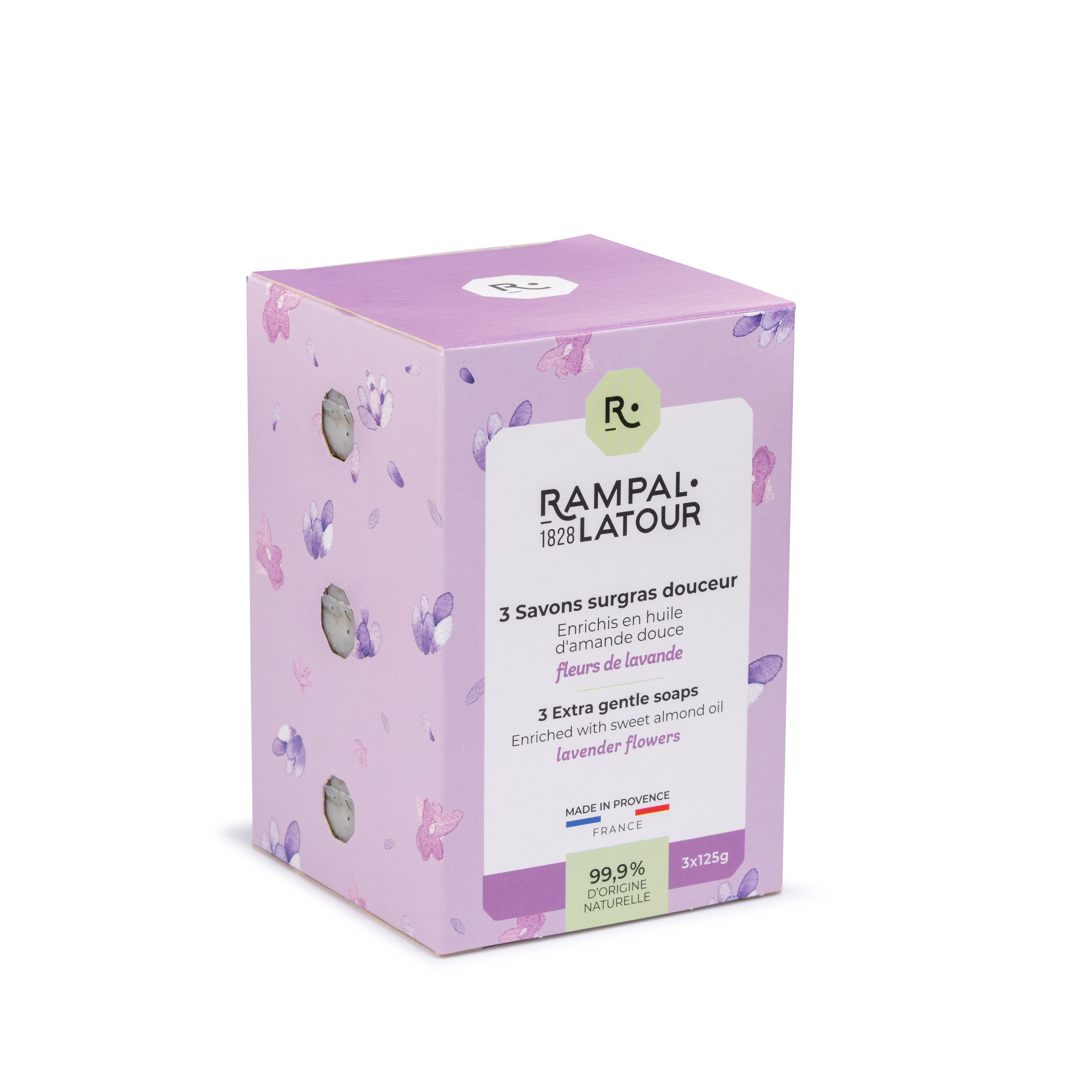 Lavender Flower Superfat Soap 3x125g