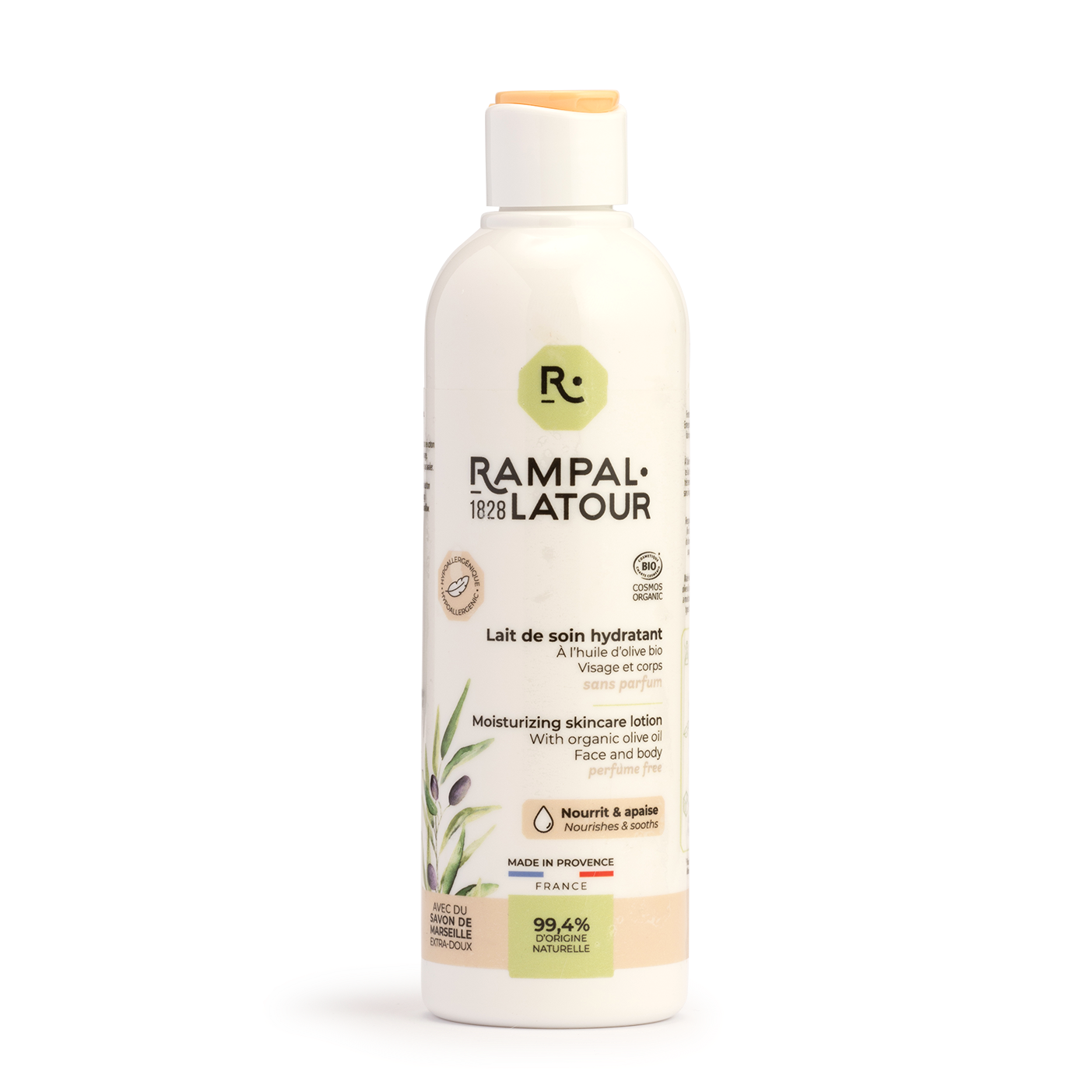 Certified organic moisturizing comfort milk 250ml - Cosmos Organic