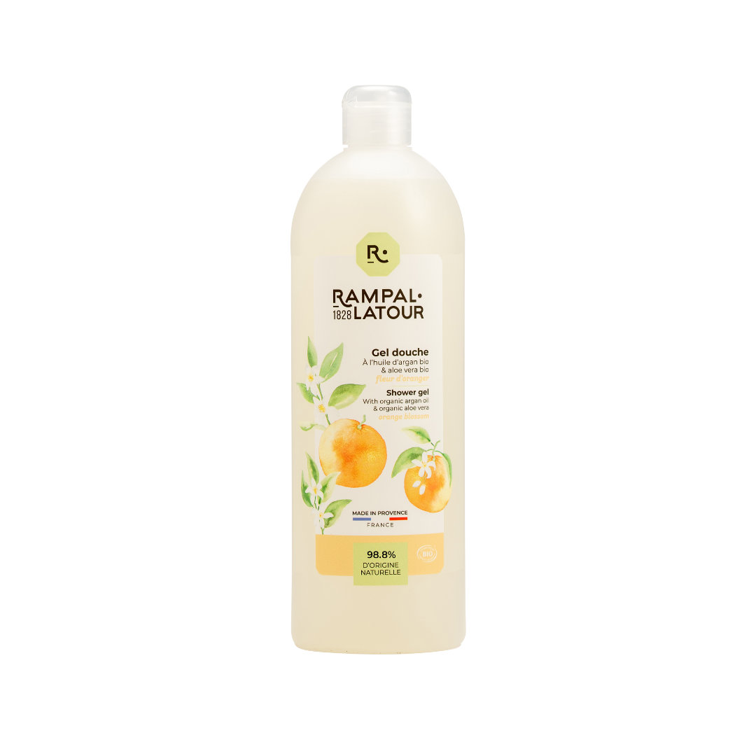 Shower gel certified organic Orange Blossom 1L - Ecocert Organic Cosmetics