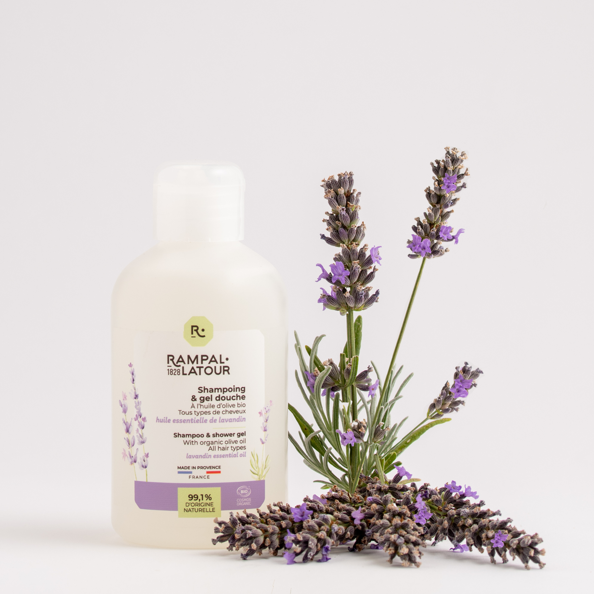 Shampoing douche certifié bio Lavandin 250ml - Cosmos Organic