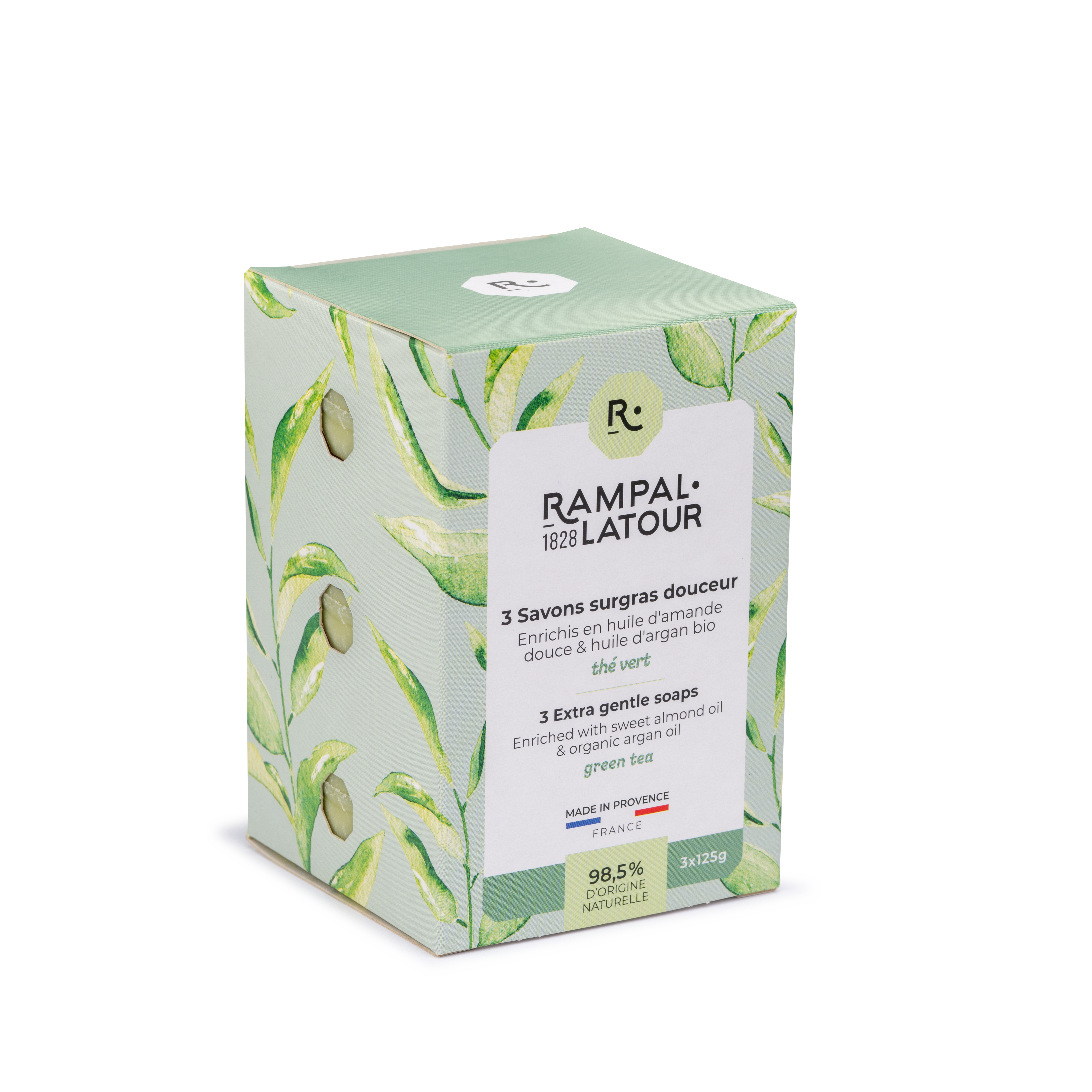 Superfatted soap Green Tea 3x125g