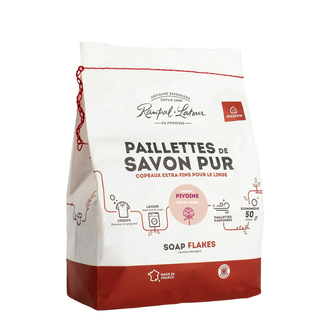 Paillettes de savon pur pour le linge Pivoine 750g