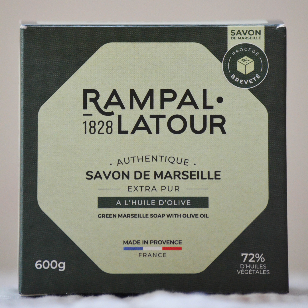 Savon de Marseille cube 600g, vert en étui