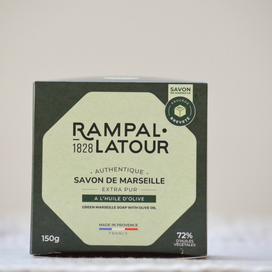 Savon de Marseille carré 150g, vert en étui