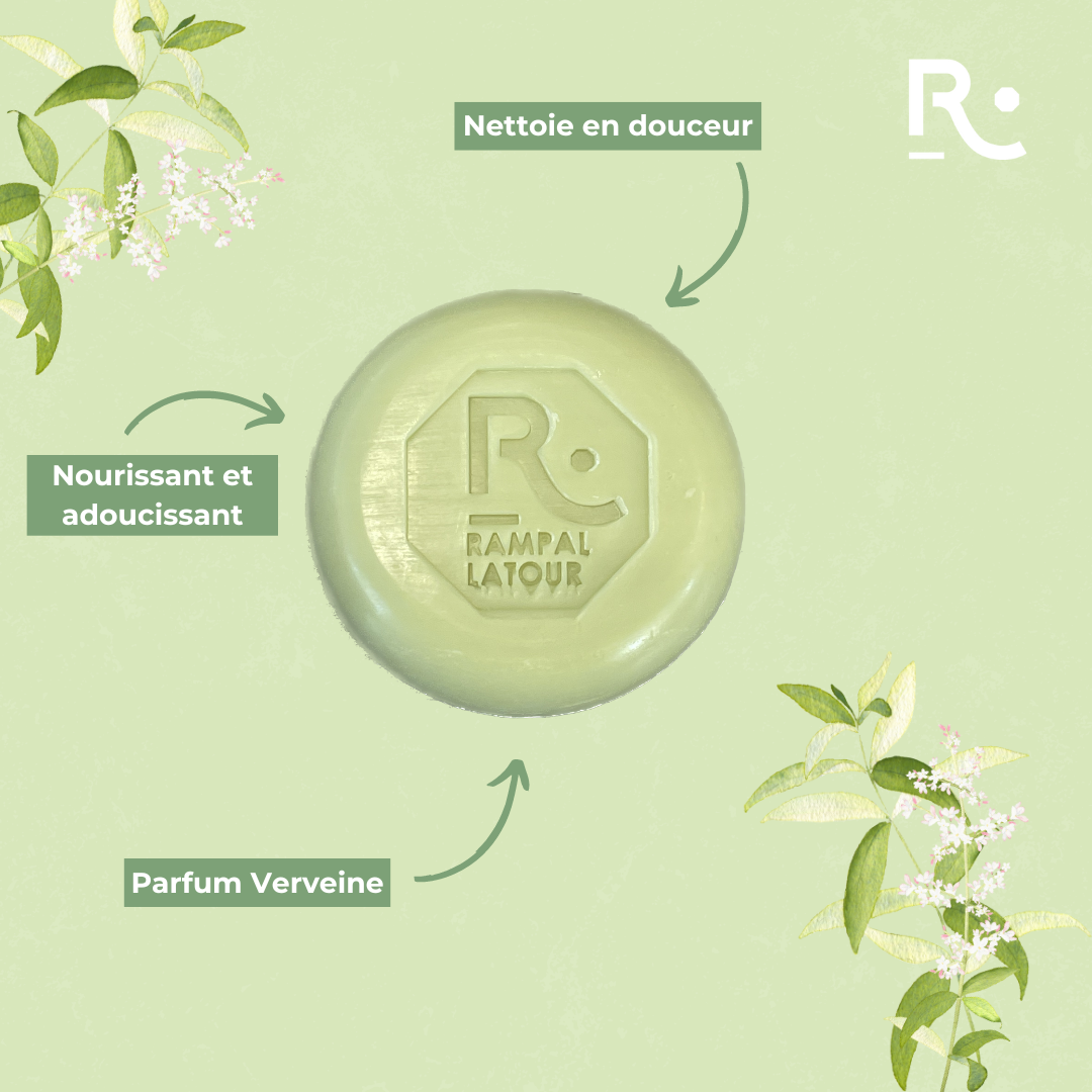 Superfatted soap in a gift box, Verbena scent, 125g