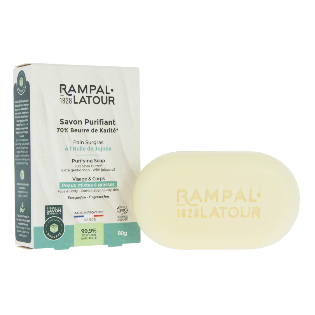Savon purifiant de Marseille certifié bio, 80g
