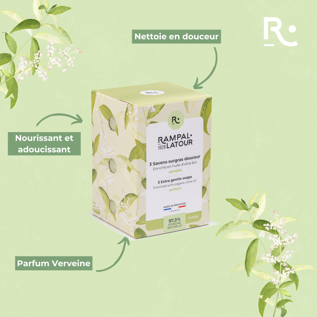 Verbena Superfat Soap 3x125g