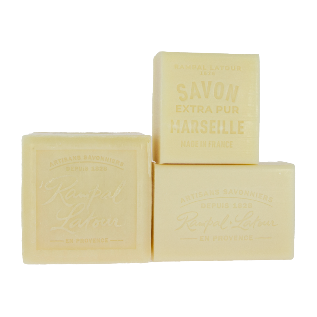 Lot of 3 Marseille soaps made with vegetable oils