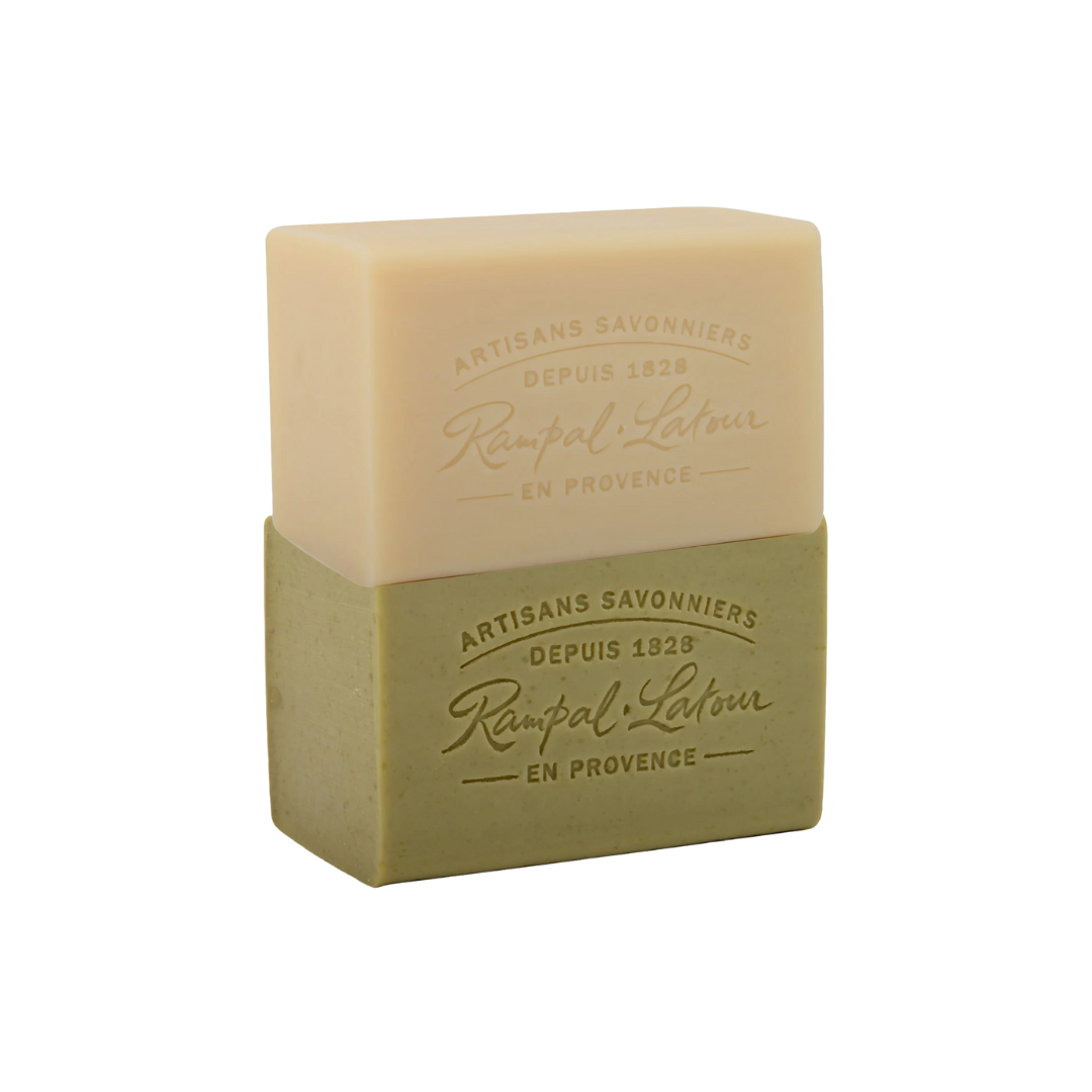 Lot de savons de Marseille Vert et Blanc 300g