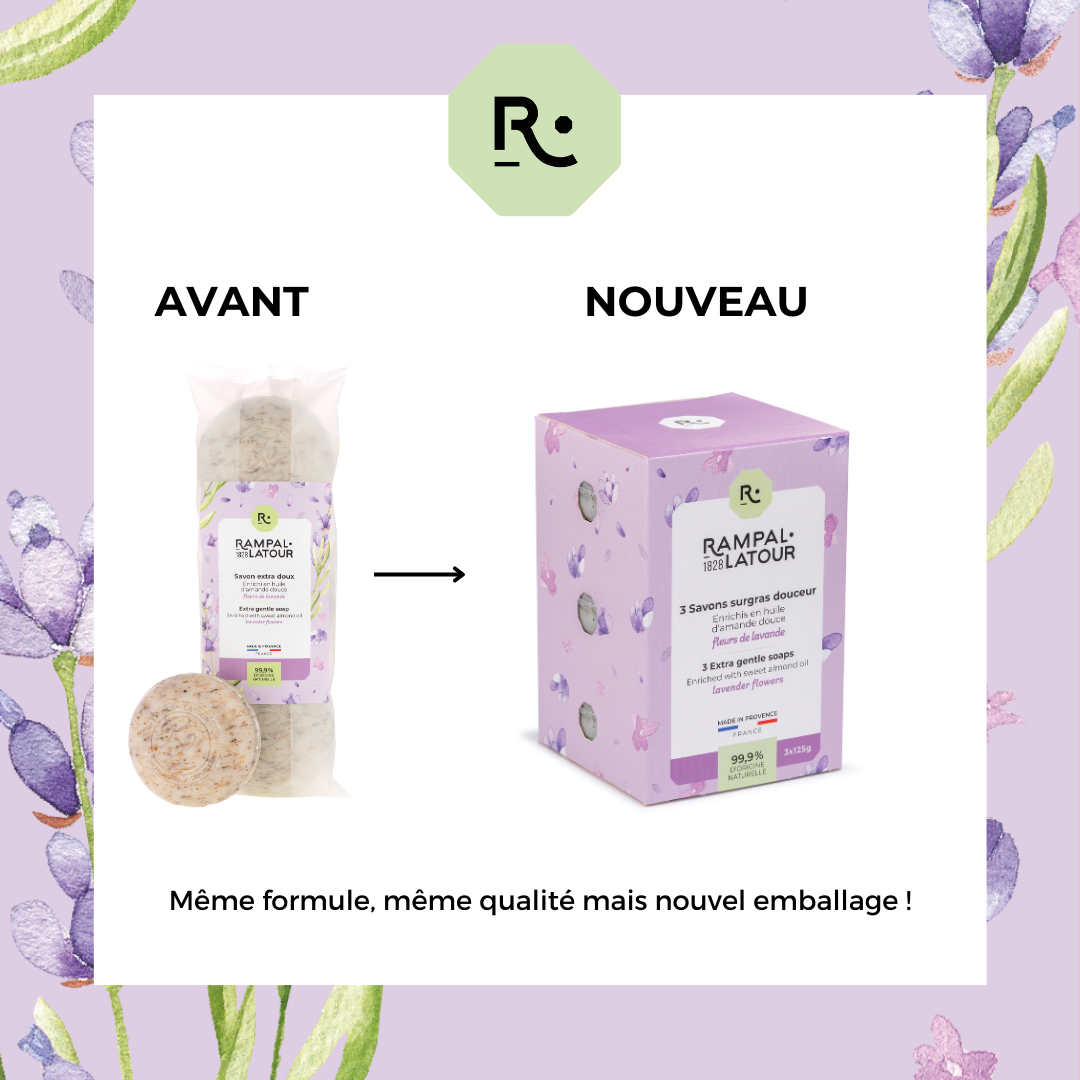 Lavender Flower Superfat Soap 3x125g