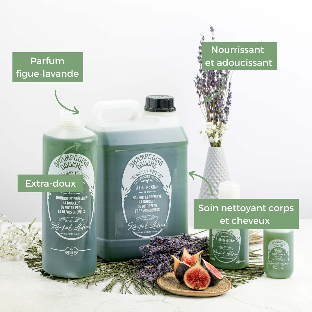 Shampoing douche historique Figue-Lavande 3L