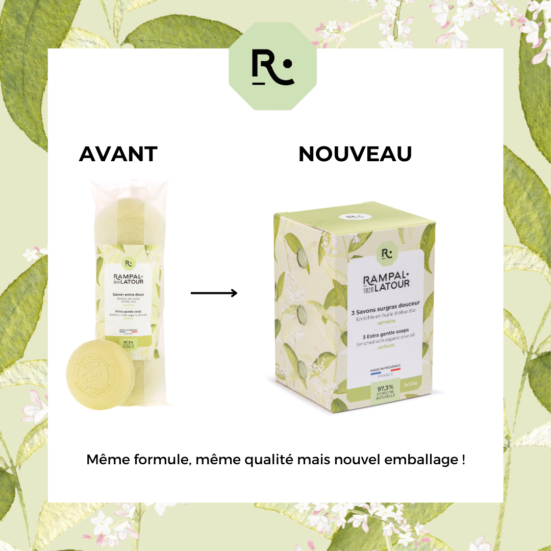 Verbena Superfat Soap 3x125g