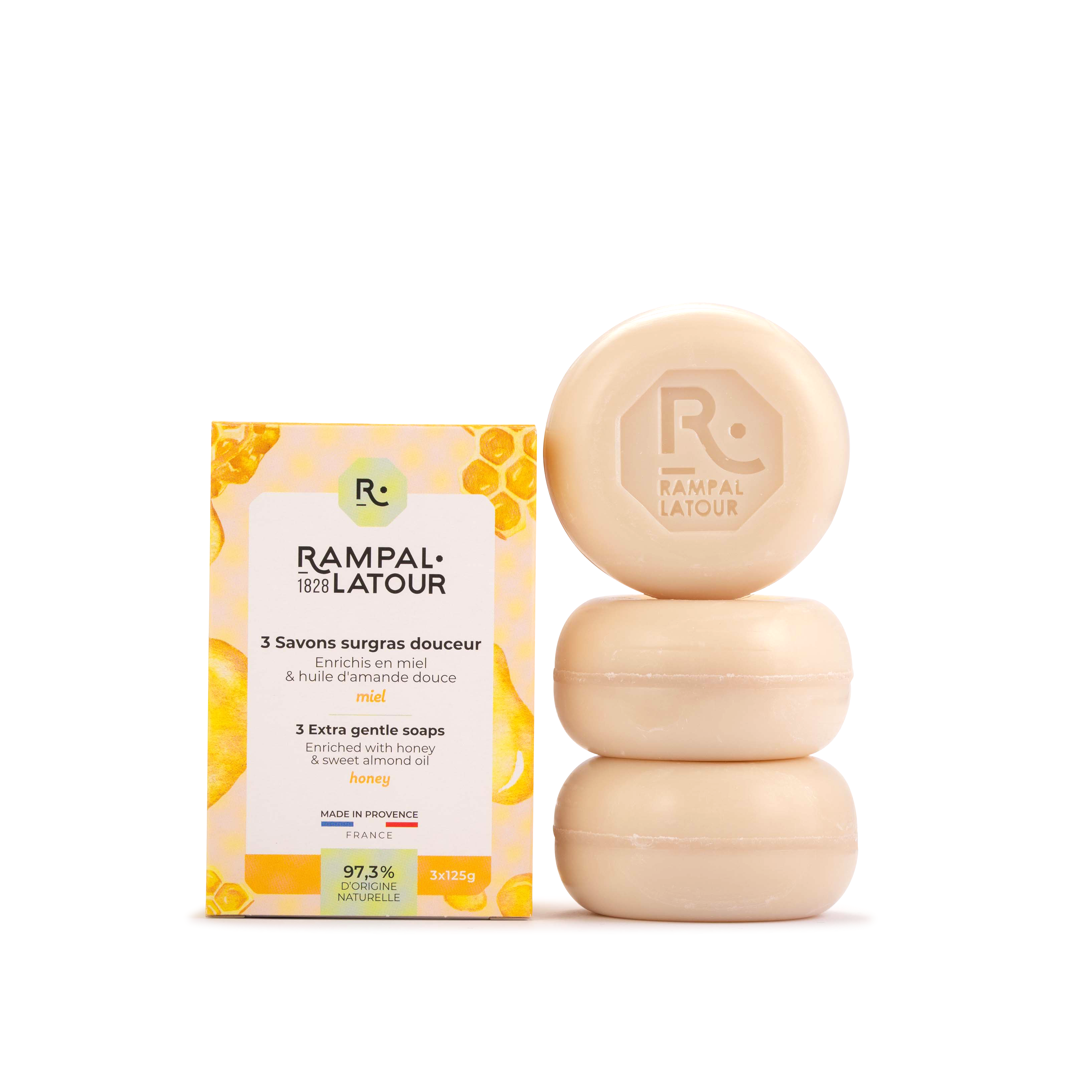 Savon surgras Miel 3x125g