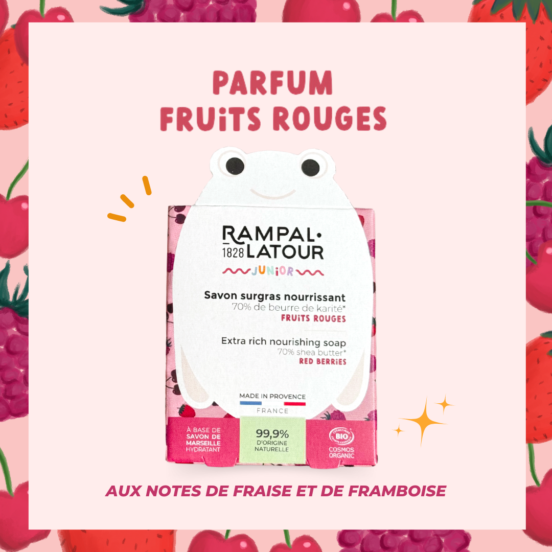 Savon nourrissant junior, fruits rouges, 80g