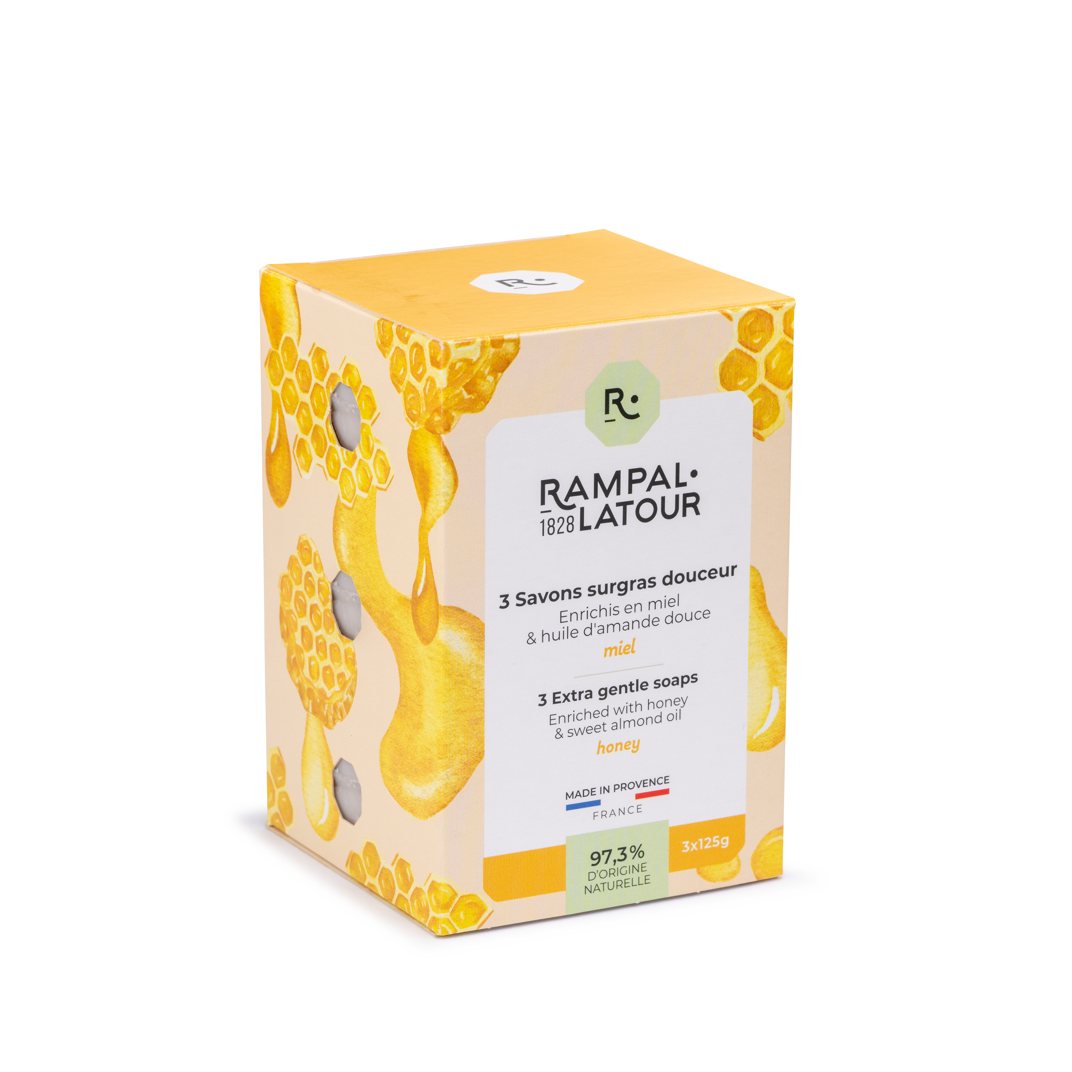 Savon surgras Miel 3x125g