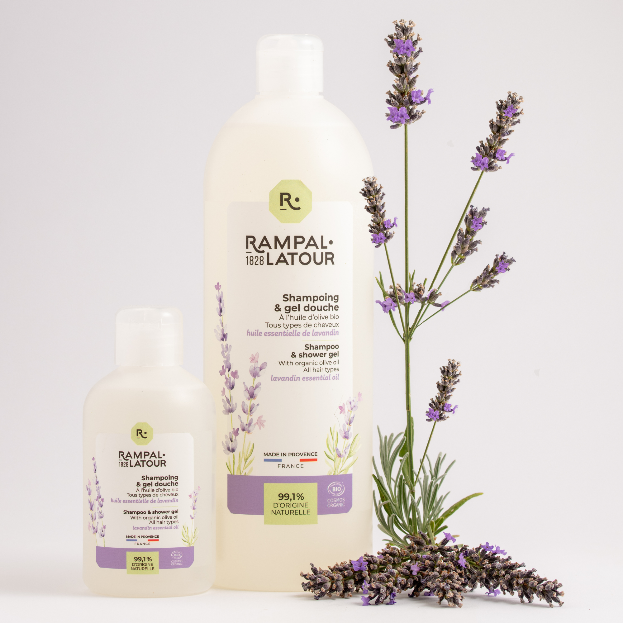 Shampoing douche certifié bio Lavandin 1L - Cosmos Organic