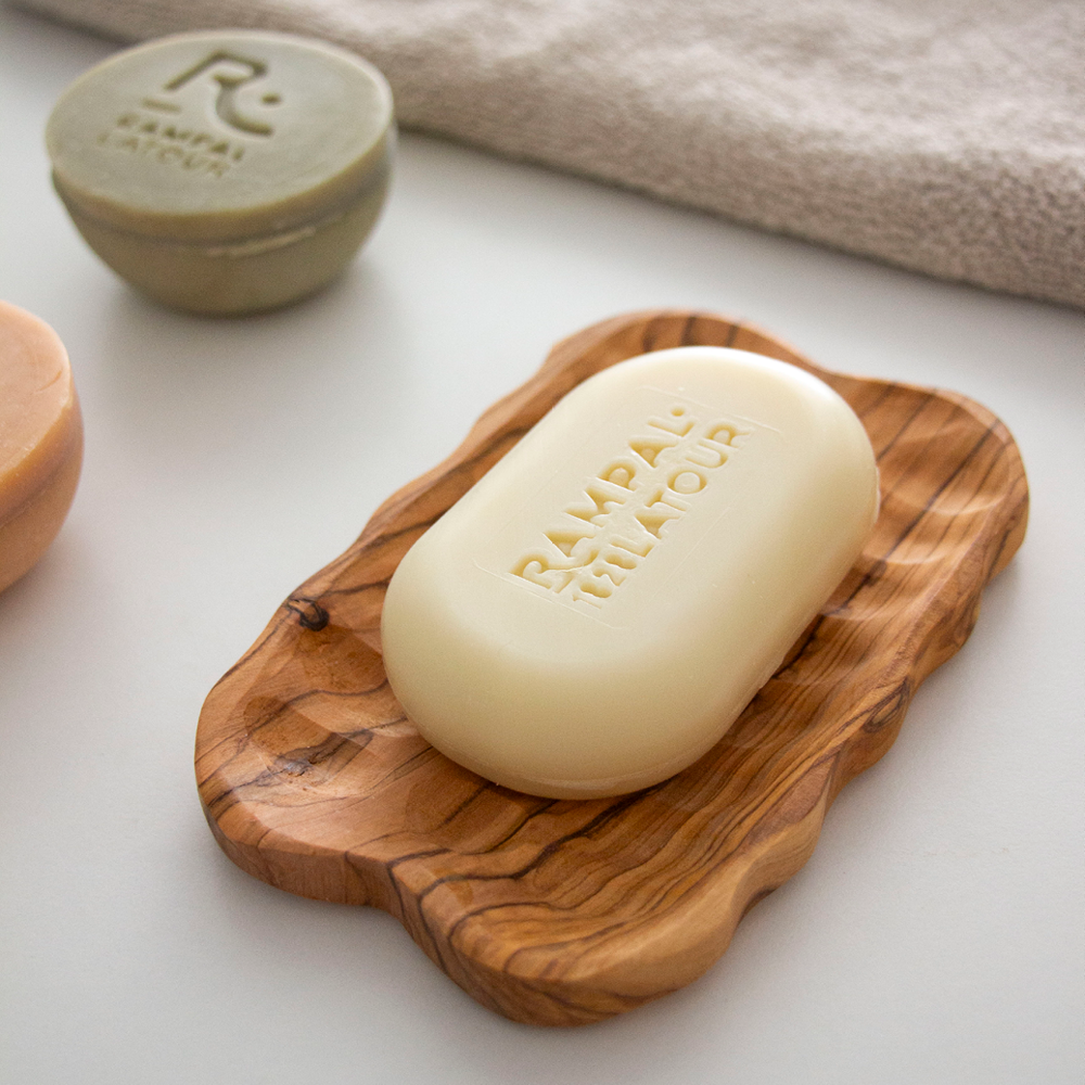 Porte-savon en bois d'olivier