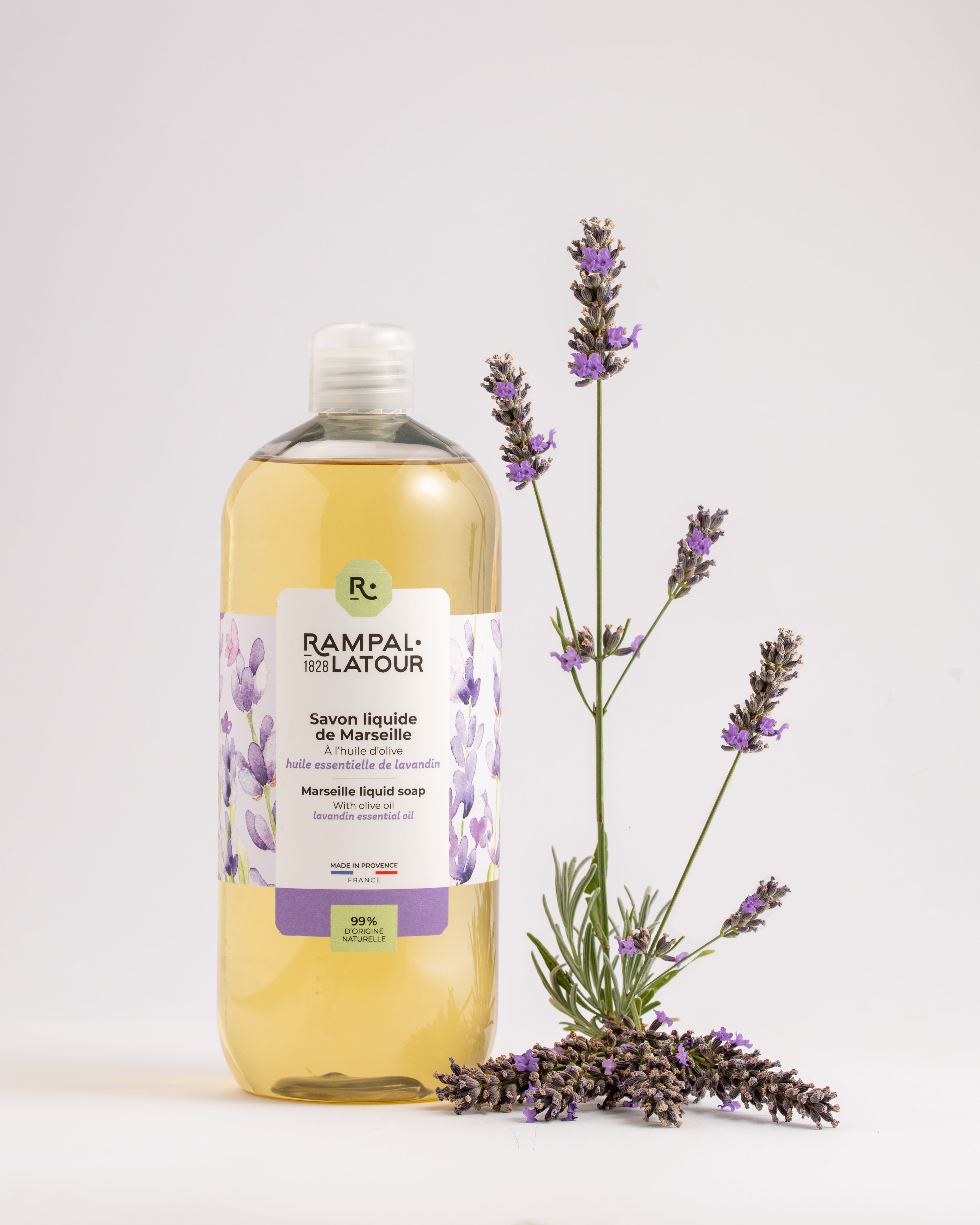 Savon liquide de Marseille Lavandin provençal 1L