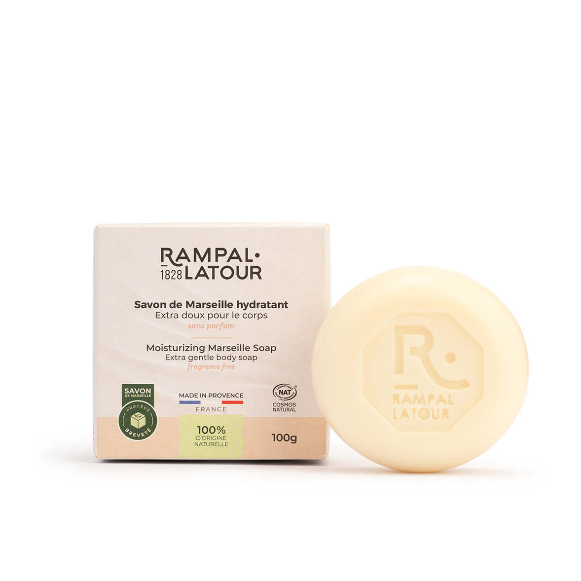 Savon de Marseille Hydratant Extra doux pour le corps 100g