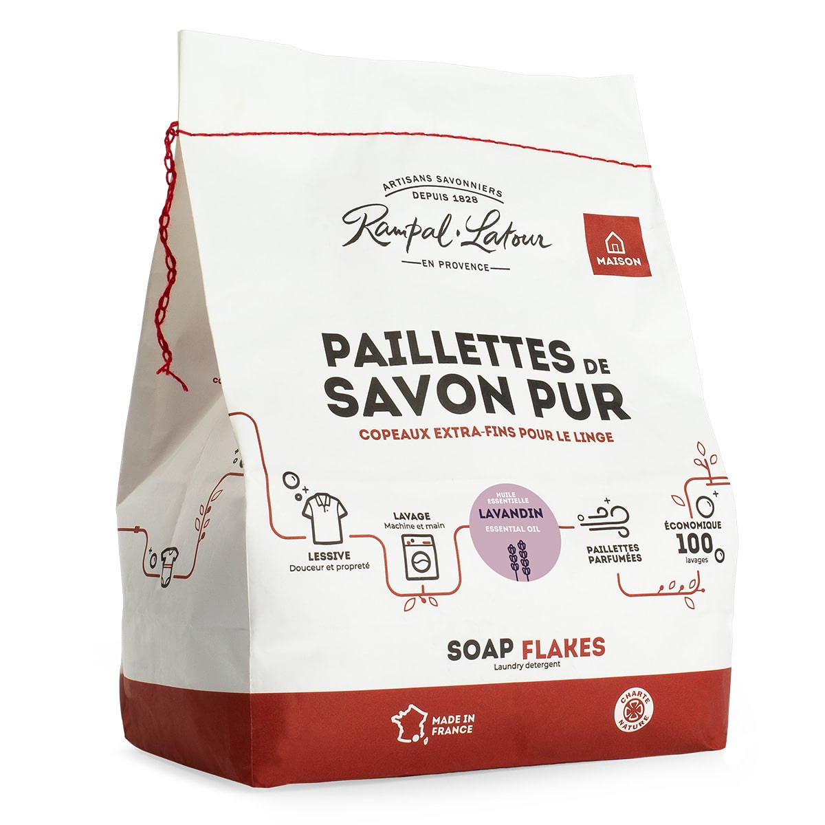 Paillettes de savon pur pour le linge Lavandin 1,5kg